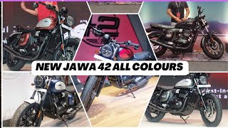 New Jawa 42 FJ All Colours Walkaround Review [upl. by Nuncia]