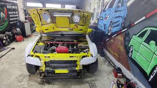 Ford Escort Cosworth Rally Car First start after 10 years sitting in a barn [upl. by Kazimir]