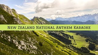 New Zealand National Anthem Karaoke  God defend New Zealand  New Zealand  Māori and English [upl. by Zingale883]