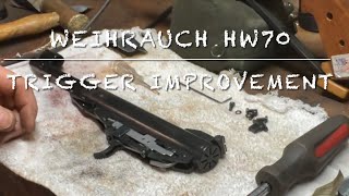 Weihrauch HW70 trigger improvements wow what a difference [upl. by Akehsal]