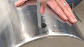 Learn To Brew Installing a Weldless Thermometer in a Kettle [upl. by Alemaj]