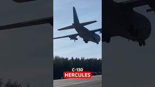 HERCULES C130 aircraft carrier landing lockheed dol route604 polishairforce hercules [upl. by Ardath]