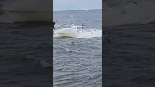 Boat  Fast Manasquan Inlet Entry [upl. by Evilc]