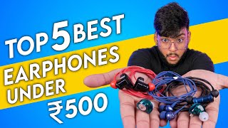 Best Earphones under 500 rs 2024  Best wired earphones under 500 in 2024 [upl. by Ojeillib251]