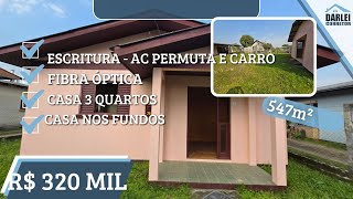 536CASA EM SANTO ANTÔNIO DA PATRULHA 3 QUARTOS TERRENO ESCRITURADO 547M² MAIS JK R 320 MIL [upl. by Rattan]