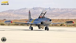 Lockheed T33 Shooting Star  Aerospace Valley Airshow  Edwards AFB [upl. by Bethanne552]