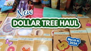 Fun New DOLLAR TREE HAUL March 4 2024 [upl. by Edd]