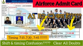 Airforce 22025 Admit Card Out🔥 Doubt amp Confusion Exam 16 Nov🎯📝 [upl. by Hcardahs]