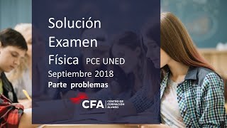 Examen Física Resuelto PCE UNED Septiembre 2018 Parte Problemas [upl. by Nospmis]