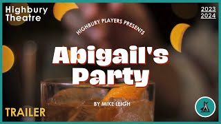 Abigails Party  Trailer  Highbury Theatre [upl. by Myrna69]