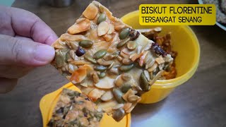 Nutty Florentines  Biskut Florentine  DAPUR2020  Crispy and Crunchy [upl. by Trovillion896]