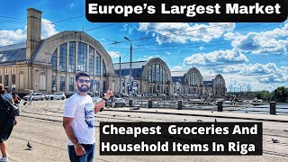 Europes Largest Market Riga Central Market Cheapest Market In RigaLatvia With English Subtitles [upl. by Beckman]