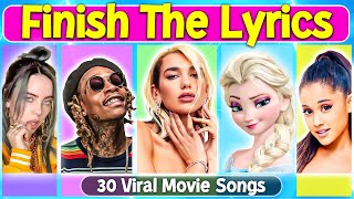 Finish The Lyrics🎶  The Best Movie Theme Songs🔥 Music Quiz [upl. by Anohr]