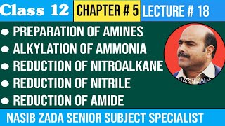 PREPARATION OF AMINES REDUCTION OF NITROALKANES NITRILES AND AMIDESALKYLATION NASIBZADASSS [upl. by Asilef806]