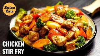 CHICKEN STIR FRY RECIPE  QUICK AND EASY CHICKEN STIR FRY  STIR FRY CHICKEN [upl. by Leahey]