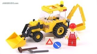 Vintage 1992 LEGO System Backhoe set 6662 reviewed [upl. by Asiek670]