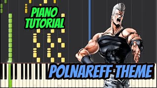 PIANO TUTORIAL  POLNAREFF THEME  ARCADE  JoJos Bizarre Adventure [upl. by Jarus]