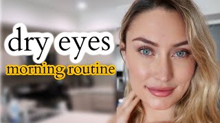 Morning Eye Routine for Dry Sensitive Eyes  Pinguecula [upl. by Cychosz]