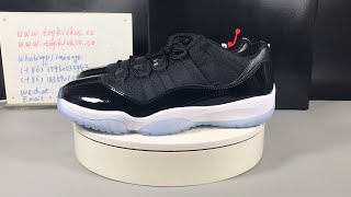 Air Jordan 11 Low quot Space Jamquot Review from Topkickss [upl. by Lem]