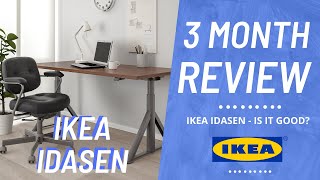 IKEA IDASEN  REVIEW AFTER 3 MONTHS  IS IT GOOD  SITSTAND DESK [upl. by Yanttirb]