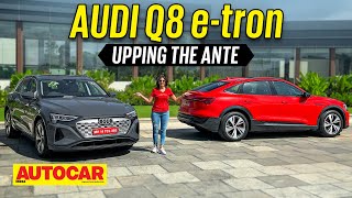 2023 Audi Q8 etron review  Big update for big Audi electric SUV  First Drive  Autocar India [upl. by Laurel]