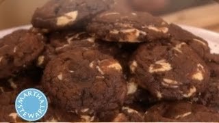 Malika Ameens Chocolate Truffle Cookies  Martha Stewart [upl. by Telrahc]