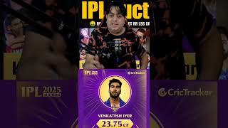 Venkatesh Iyer 2375 Croce 😱kkr rcb ipl iplauction ipl2025megaauction ipl2025megaauction [upl. by Hannasus]