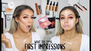 WHAAAT SHOOK  FULL FACE OF FIRST IMPRESSIONS [upl. by Crispa]