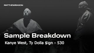 Sample Breakdown Kanye West Ty Dolla ign  530 [upl. by Wittie]