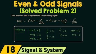 Even and Odd Signals Solved Problem 2 [upl. by Butch]