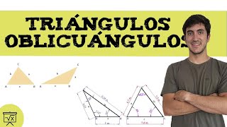 Resolución de triángulos oblicuángulos 🔼 [upl. by Dranik]