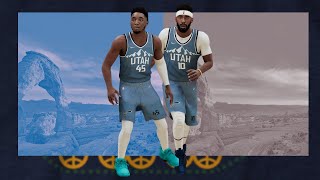 Custom Utah Jazz Earned Jersey Tutorial In NBA2K21 [upl. by Zwiebel]