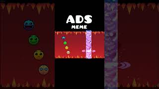 Geometry Dash 22 ADS cringe shorts deluxe12 [upl. by Enaols]