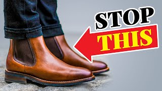 STOP Wearing Chelsea Boots Wrong Style YOUR Fall Footwear Correctly [upl. by Notsirt]