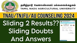 TNAUTNJFUAU Counseling Sliding 1 Results Sliding 2 Results Students Doubts and answers [upl. by Orazio]