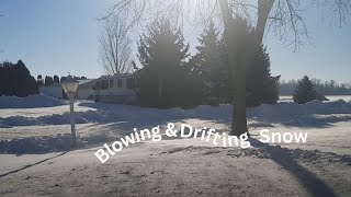 Blowing and Drifting Snow in Ohio 2622 [upl. by Eniamraj]