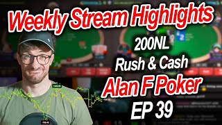 AQs Bluffcatch for 200bbs  🎥 Weekly Stream Highlights  EP39  200NL  RushampCash  AlanFPoker 🎥 [upl. by Nauqyaj]