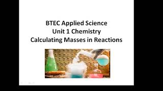 BTEC Applied Science Unit 1 Chemistry The Periodic Table [upl. by Allmon]