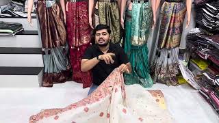 Pashmina silk saree the bridal choice ￼shopping trending youtube ytshots new song funnyvideo [upl. by Lorrad756]