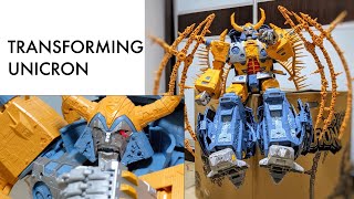 Haslab Unicron Transformation with some Stop Motion [upl. by Bassett961]