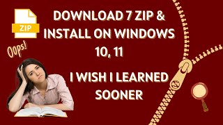 Download 7 Zip and Install on Windows 10 11 7zip driveintech [upl. by Rakia]