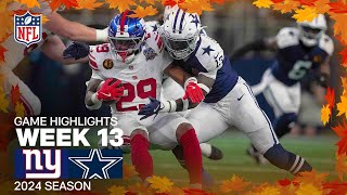 New York Giants vs Dallas Cowboys Game Highlights  NFL 2024 Season Week 13 [upl. by Millard]