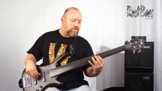 The RockBass Corvette Basic Passive Fretless 5String  with Ove Bosch [upl. by Rizzi]