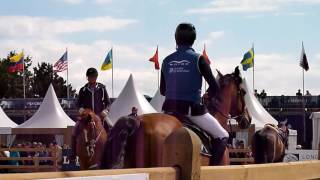 Simon Delestre Hermès Ryan Julien Epaillard paddock GCT Eiffel 2016 saturday [upl. by Atnauq]