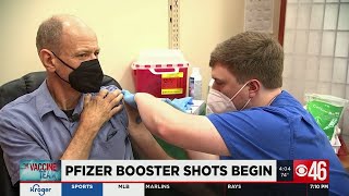 Pfizer booster shots begin [upl. by Rees]