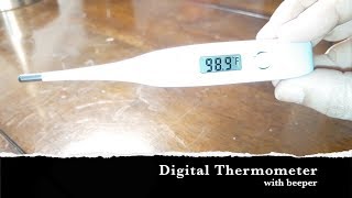 Hicks Digital Thermometer  with Beeper  Measure Body Temperature  Equipment  Unboxing [upl. by Nus415]