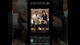 SRK and Mahendra Singh Dhoni photo editing youtubeshorts picsart [upl. by Kcirredal262]