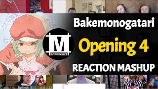 Bakemonogatari Opening 4  Reaction Mashup [upl. by Patti]