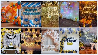 how to decorate birthday party at home  balloon decoration ideas for birthday party 🎈🎉 [upl. by Namwen]