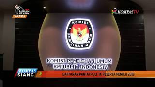 27 Parpol Resmi Mendaftar Sebagai Peserta Pemilu 2019 [upl. by Rot792]